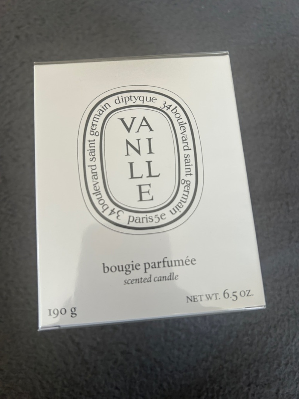 Sealed Diptique Vanilla Candle 6.5 oz